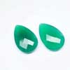 Green Onyx Faceted Pear Long Drops Briolette You will get 10 Piece of same size.